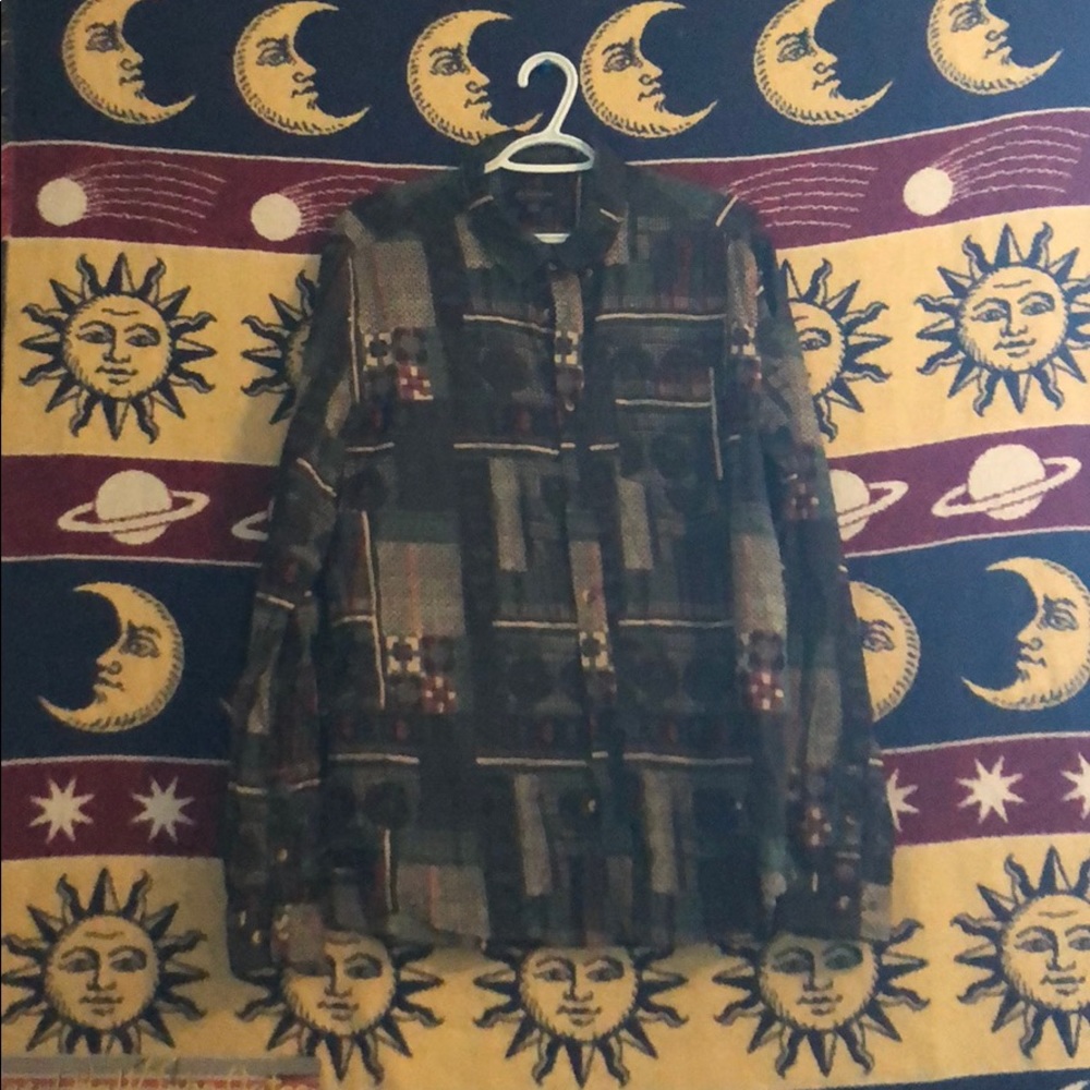 Urban outfitters tribal style button up